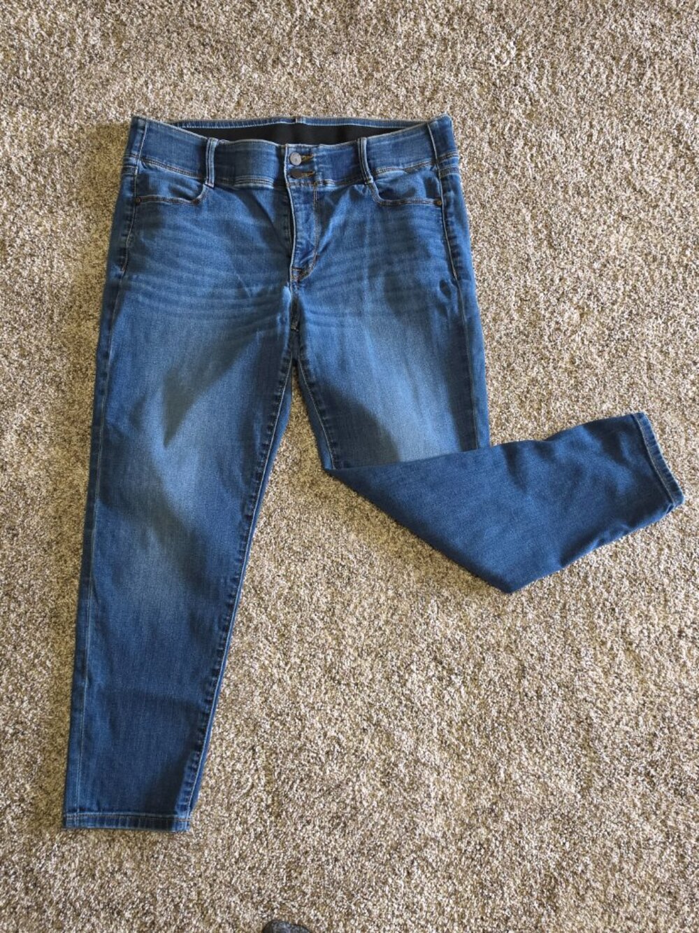 Mudd Pull-On Jegging Stretch Denim Medium Wash Size 14